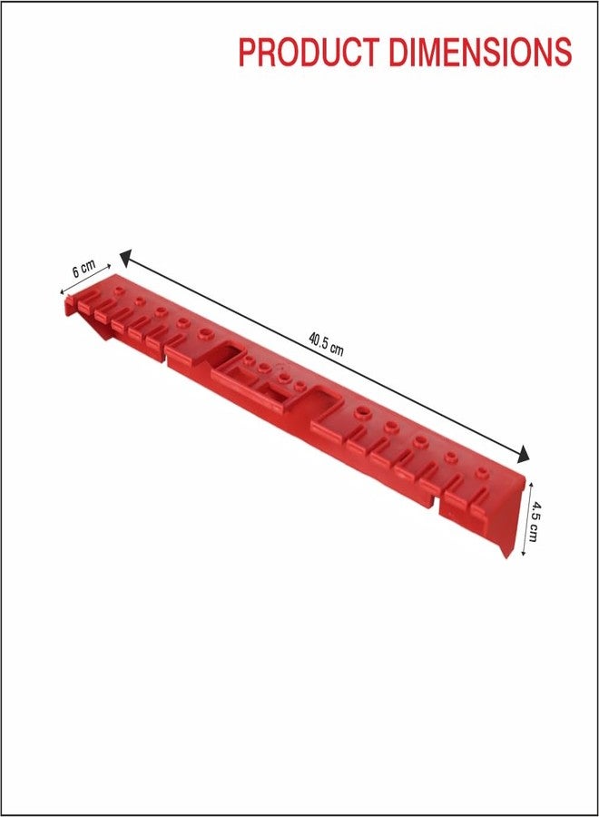Alkon Tool Tray Tool Holder | Tool Organiser for Workshops | Garage | Factory | Shop | Workstation | DIY, Set of 2, Red - Image 2